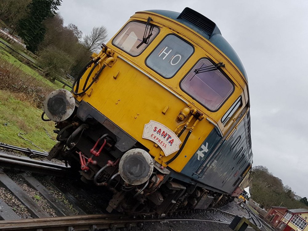 33102 Awaiting departure to Kingsley & Froghall Station with a Santa Express December 2017