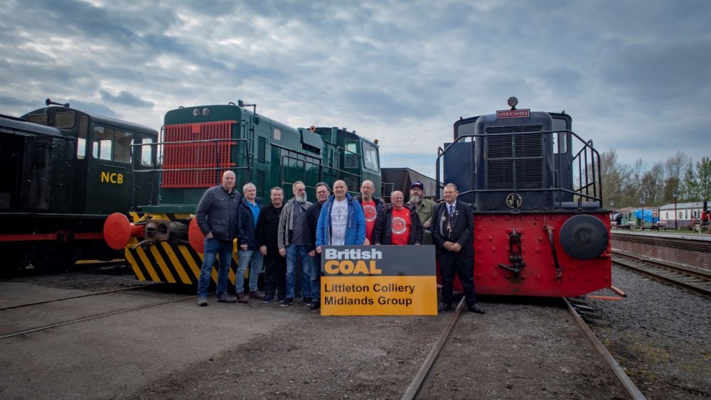 No 6 Roger H Bennett with former Colliers from Littleton Colliery at Chasewater Railway