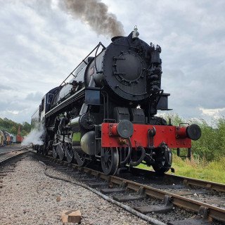 5197 Prepares to leave for Froghall to collect it's train.
