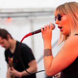 We offer a mix of DJ sets and live artists