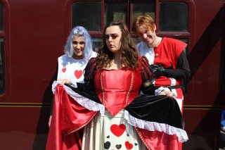 We had some interesting visitors during the Mad Hatters Tea Party