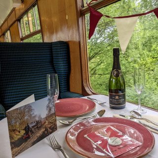 Celebrate every occasion with our private hire packages or as a table of 2 on a romantic journey.