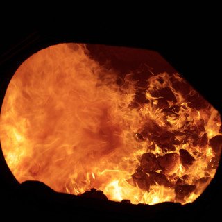 With the fire burning the train will soon be ready depart