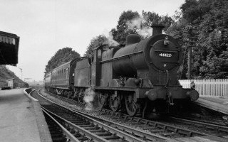 Copyright Gerry Hurfuts - 44422 at Midsomer Norton Station in 1964