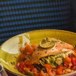 Seabass with parmesan crisp