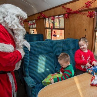 Children can't wait to see what Santa has brought them