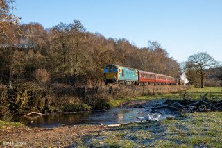 Top and Tailed Polar Express TM Train Ride during a frosty afternoon