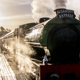 Whiston waiting for the first train of the day.