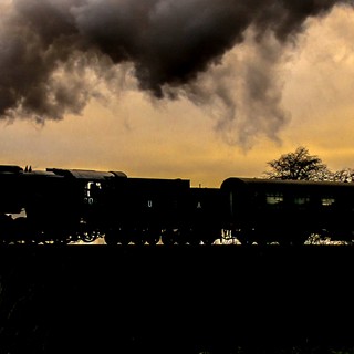 On one of the last trips of the year S160 No. 6046 pulls her train to Ipstones on the post Christmas Winter Warmers