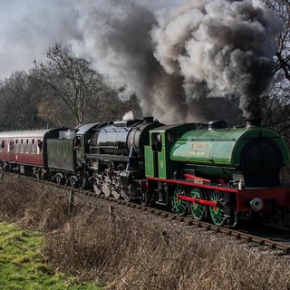 Whiston and S160 No. 5197 tackle Cauldon Branch of the line on the Sunday of the Gala
