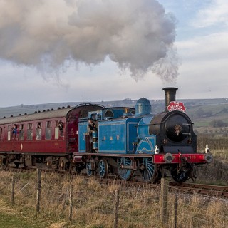 The final trip to Ipstones was one not be missed as the three tank engines put on an impressive show getting to Ipstones