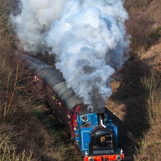 Star guest Caledonian Tank engine No. 419 puts on a impressive show first trip to Ipstones on Saturday 23rd