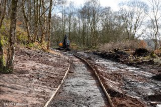 We installed a concessionary footpath allowing people to walk the length of the Leek extension