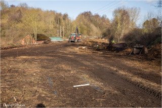 Work started on the Leek Extension. Here you can see the work on our triangle